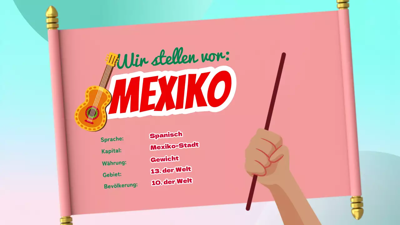 Rot und Grün Trendy About Mexico Einführung