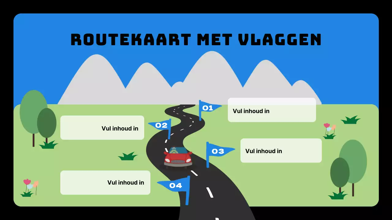 Blauw en zwart eenvoudige doelen en doelstellingen planvoorstel