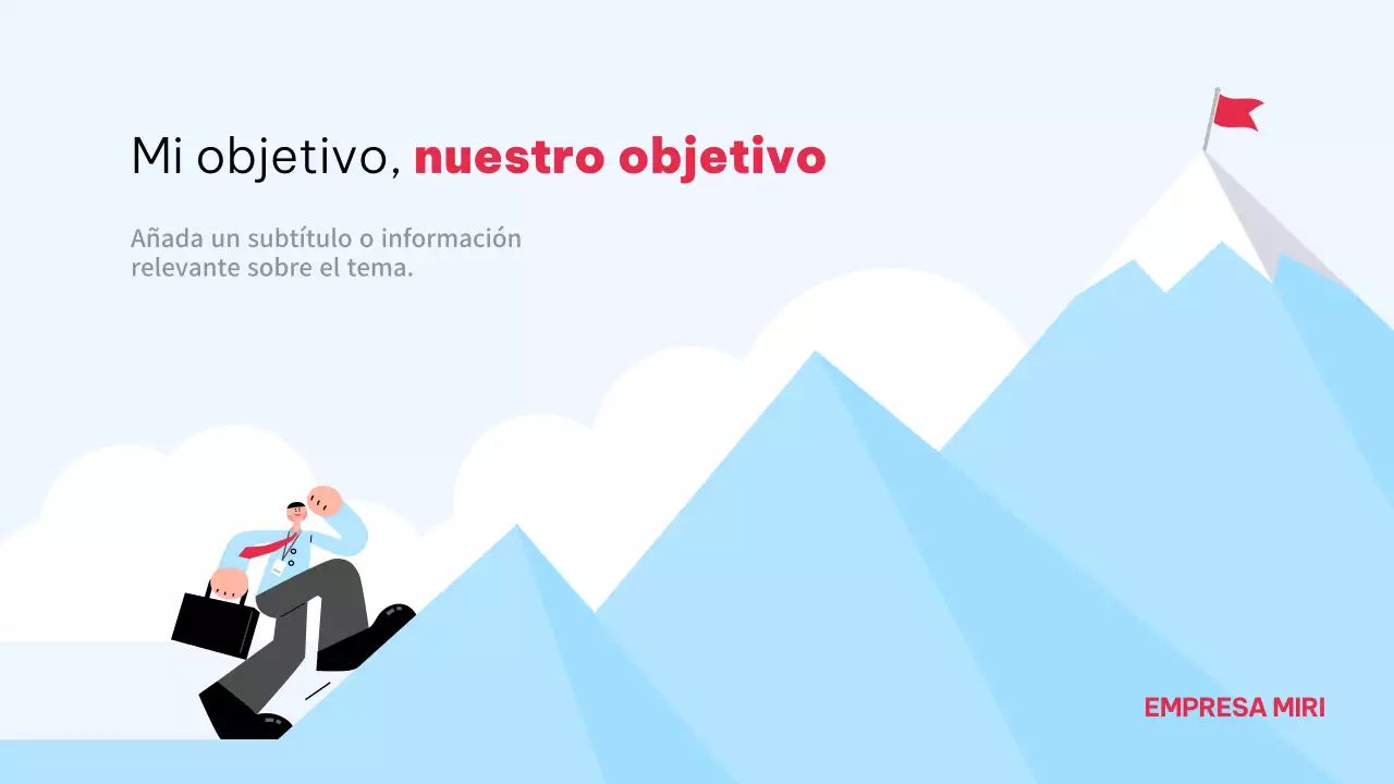 Sky Blue Plan de crecimiento empresarial sencillo