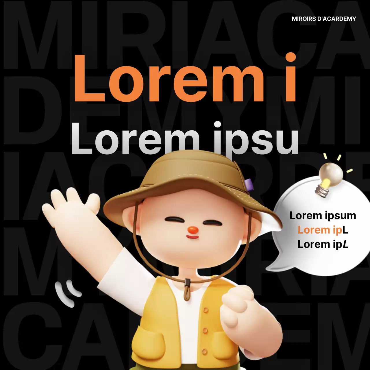 Promouvoir le recrutement en noir et orange