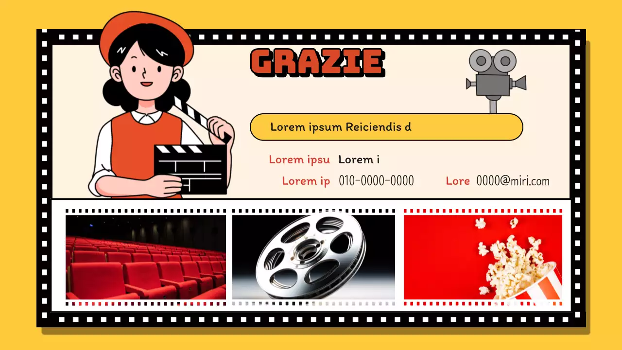 Proposta di pianificazione del canale video retrò blu e giallo