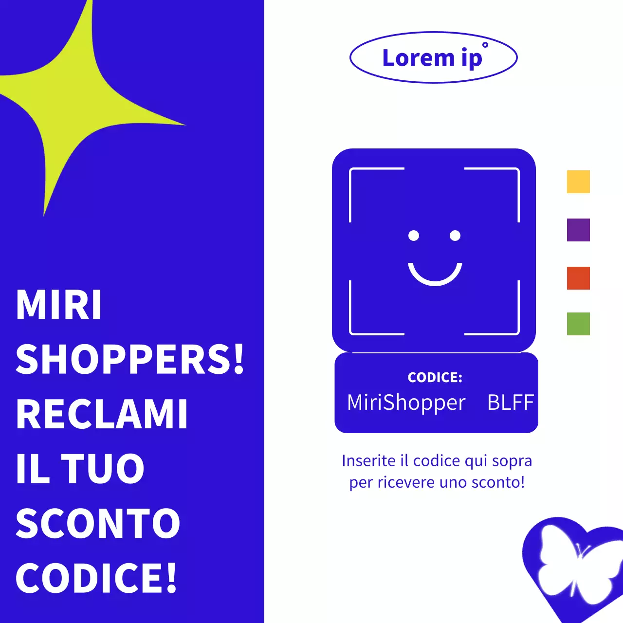 Blu e bianco Pubblicità di tendenza per il Black Friday