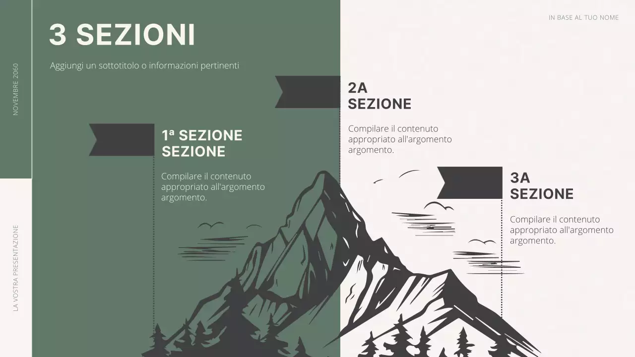 Proposta di obiettivi minimi in verde e bianco