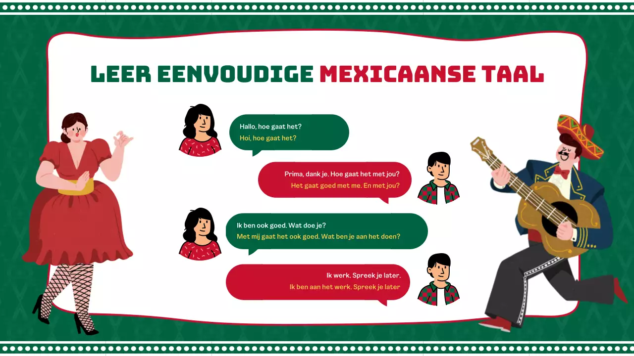 Een inleiding tot groen en rood geometrisch Mexico