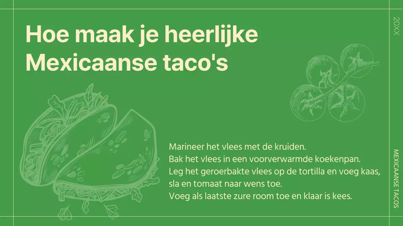 Tropisch groen en rood Over Mexico introductie