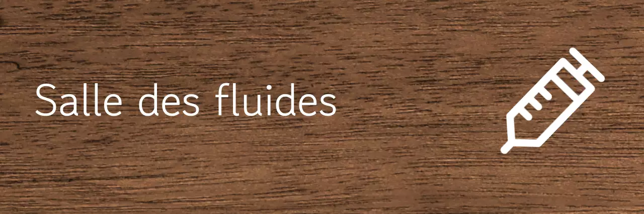 Guide de l'icône de l'hôpital sur fond sombre et texte blanc