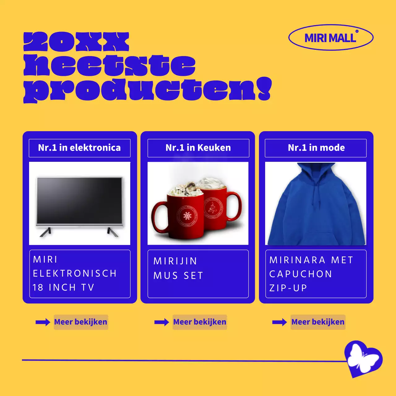 Blauw en Wit Trendy Black Friday aanbiedingen publiciteit