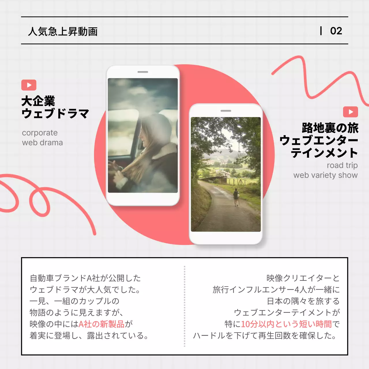 ピンク ポップ マーケティング ニュースレター Instagram カルーセル