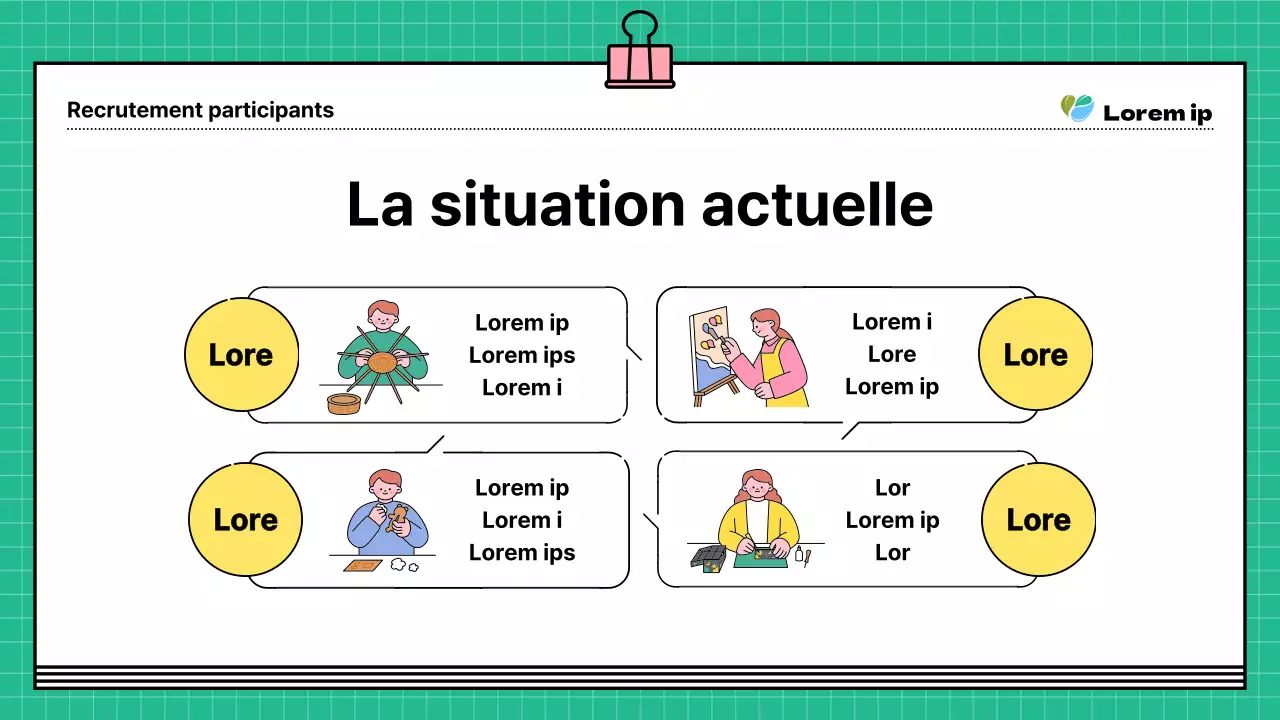 Un guide de recrutement kitsch, vert et jaune, pour votre programme