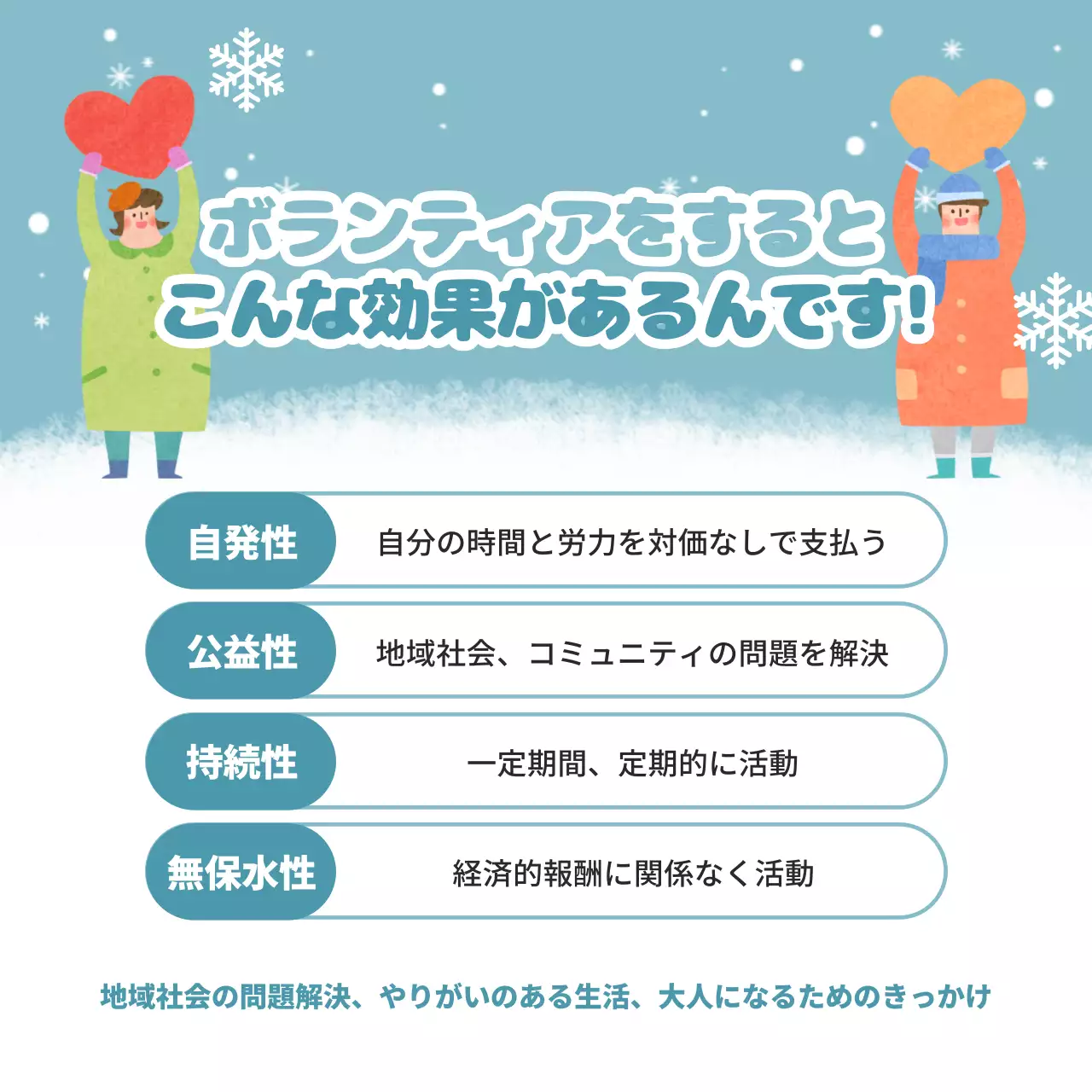 水色 かわいい ボランティア ポスター Instagram カルーセル