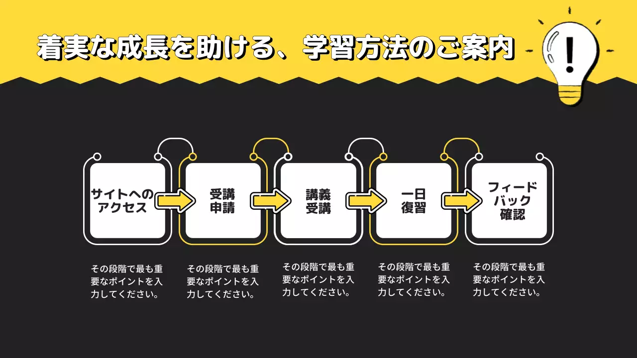 黒 シンプル 教育 プラン プレゼンテーション