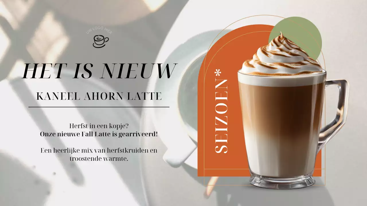 Groen en Oranje Elegante Winkelreclame Planner