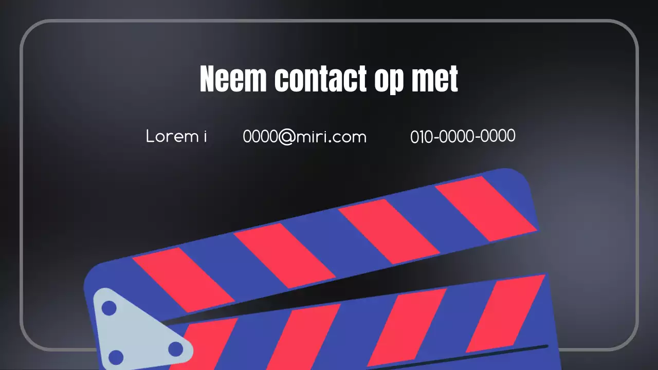 Video-inhoudsplan [Zwart en blauw trendy voorstel voor video-inhoudsplanning