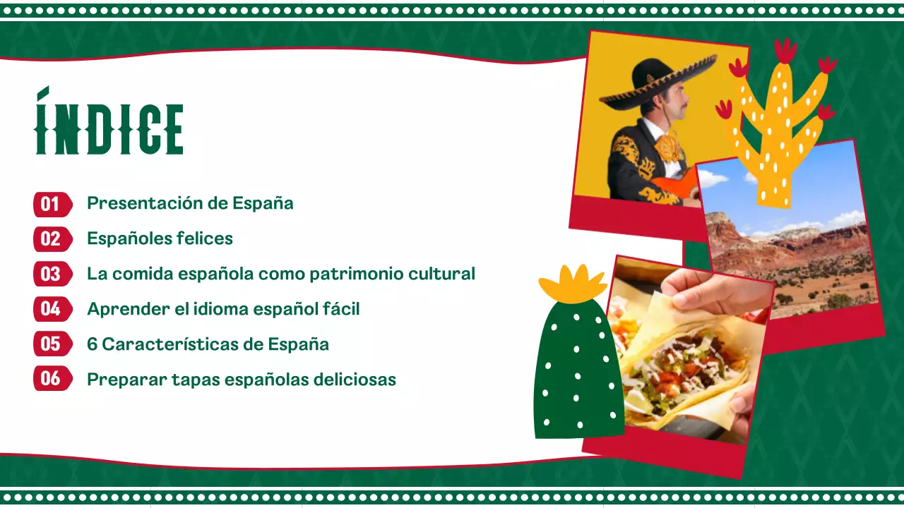 Una introducción al México geométrico verde y rojo