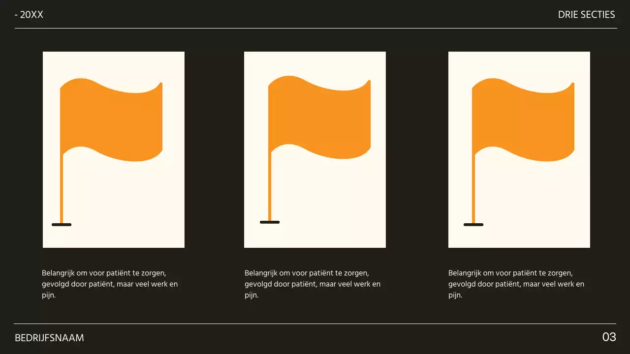 Zwart en Oranje Trendy Doelstellingen Voorstel