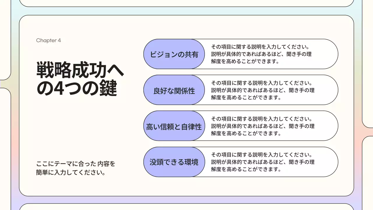 カラフル モダン ビジネス プレゼンテーション