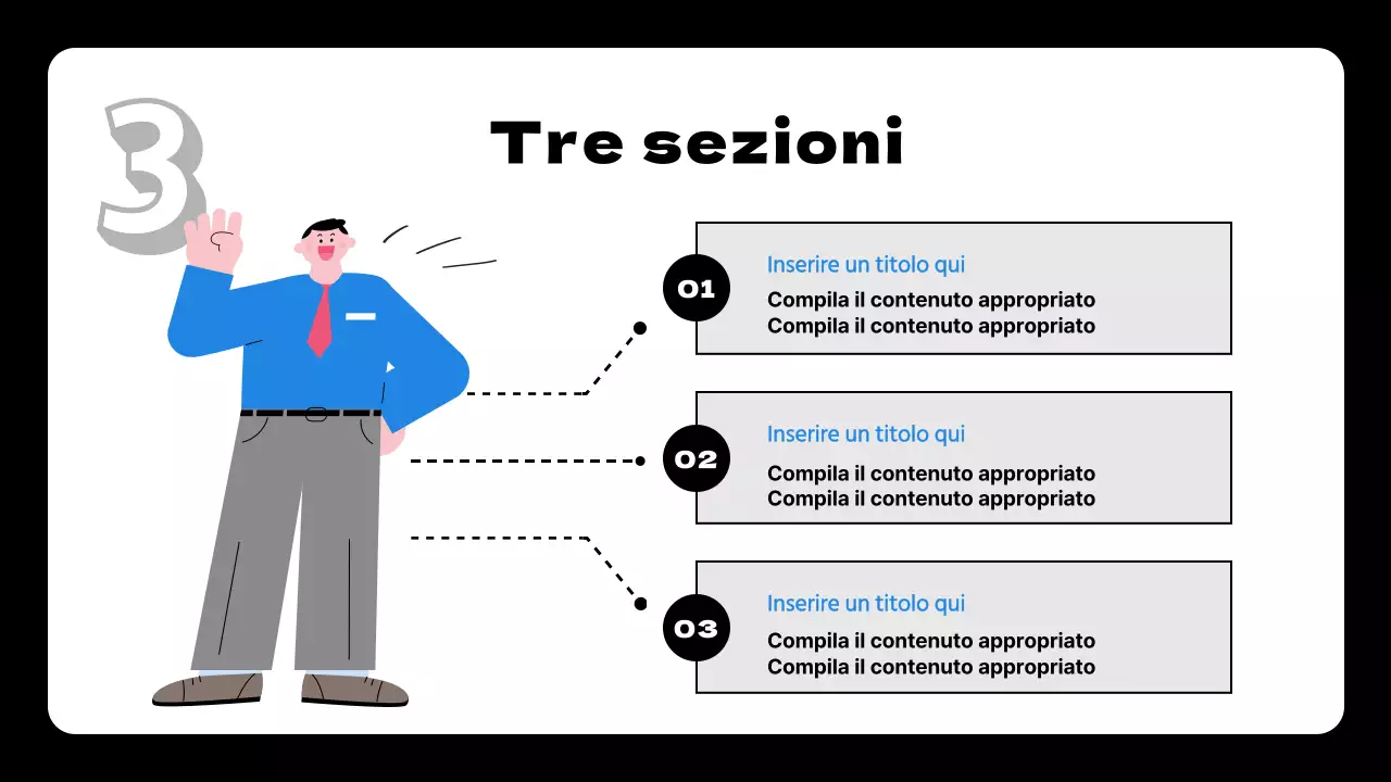 Proposta di piano blu e nero per obiettivi e finalità semplici