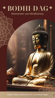 Rood en Goud Elegante Bodhi Dagprijs