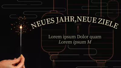 Schwarz minimal Neujahrsvorsätze Planer