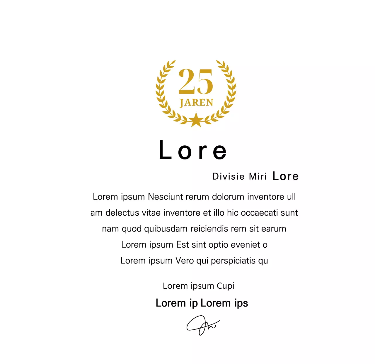 Langleven plaquette met gouden lauweren en sterren