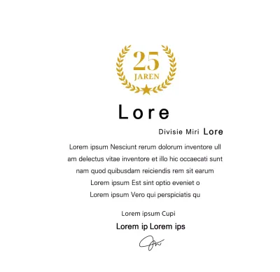 Langleven plaquette met gouden lauweren en sterren