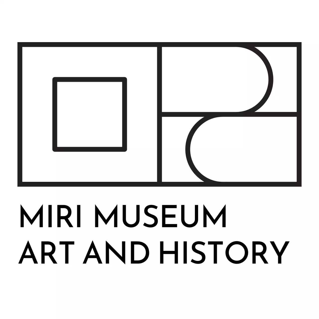 美術館コンセプトのブランドロゴ