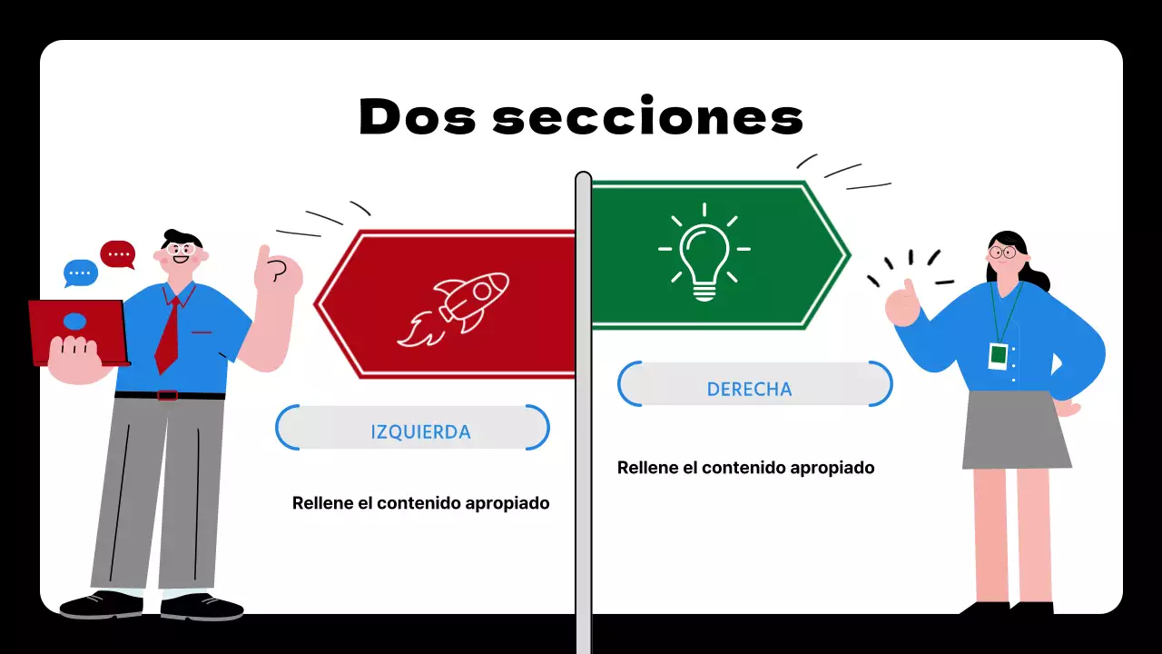 Propuesta de plan de metas y objetivos simples en azul y negro