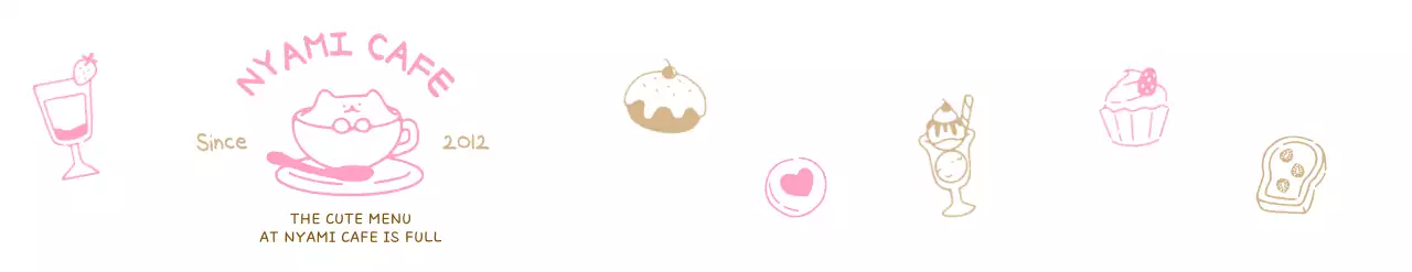 カラフルでかわいいデザートカフェのイラストメニューまとめ