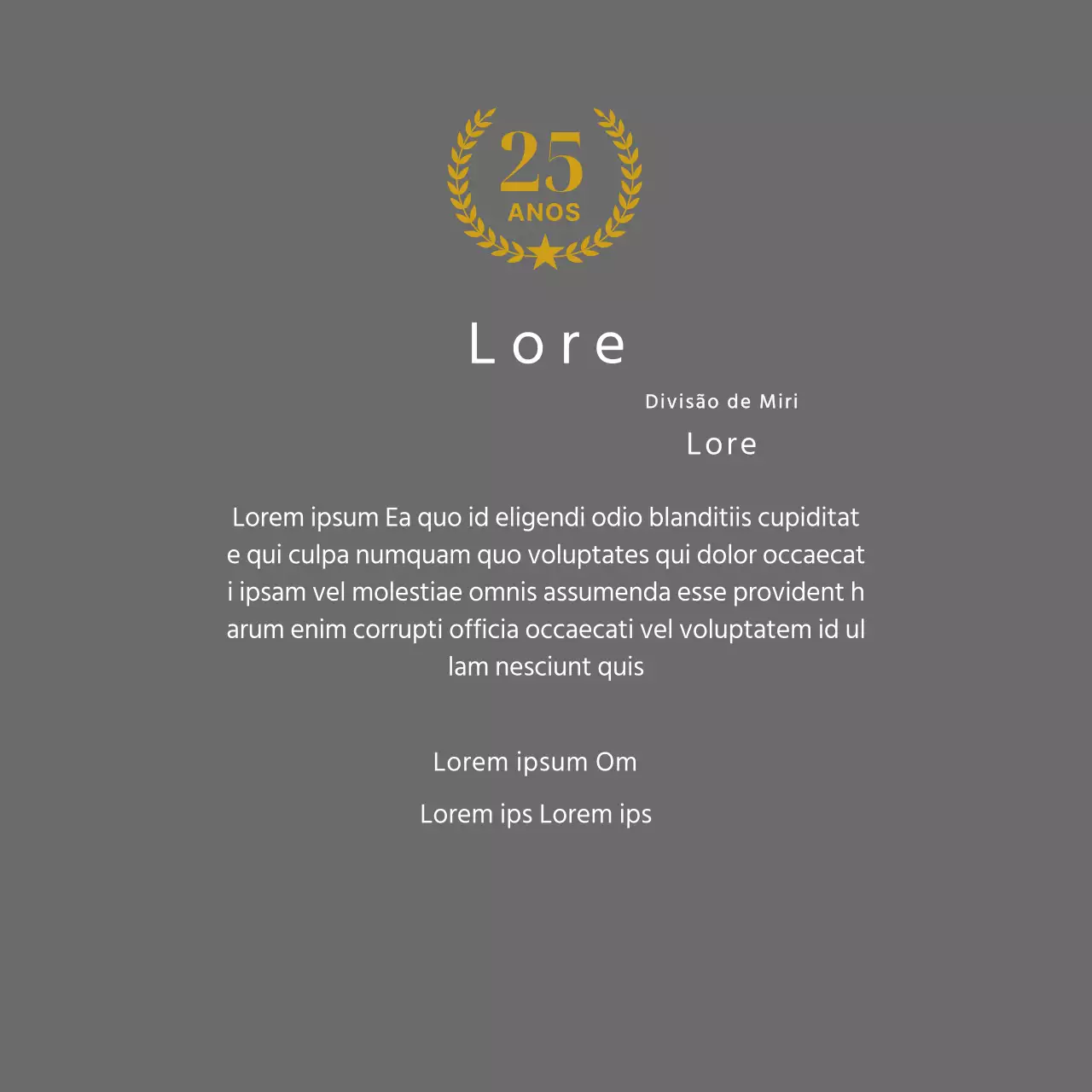 Placa de longevidade com louros dourados