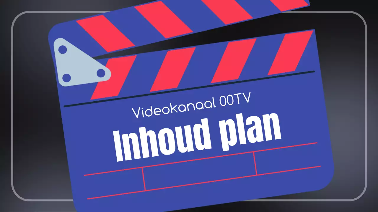 Video-inhoudsplan [Zwart en blauw trendy voorstel voor video-inhoudsplanning