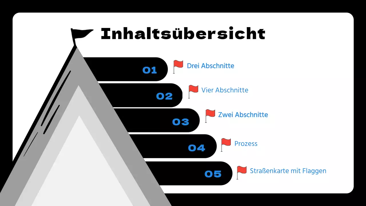 Blaue und schwarze einfache Ziele und Zielvorgaben Planvorschlag