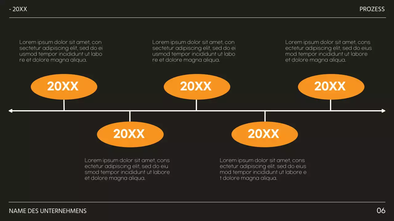 Schwarz und Orange Trendy Ziele und Zielvorgaben Vorschlag