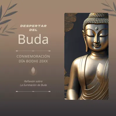 Buda dorado de lujo Celebración publicitaria