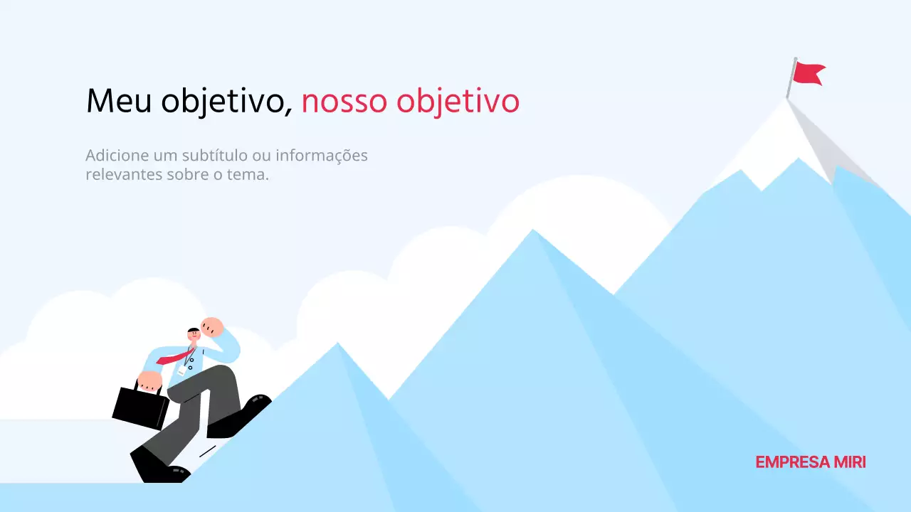 Plano de crescimento empresarial simples da Sky Blue