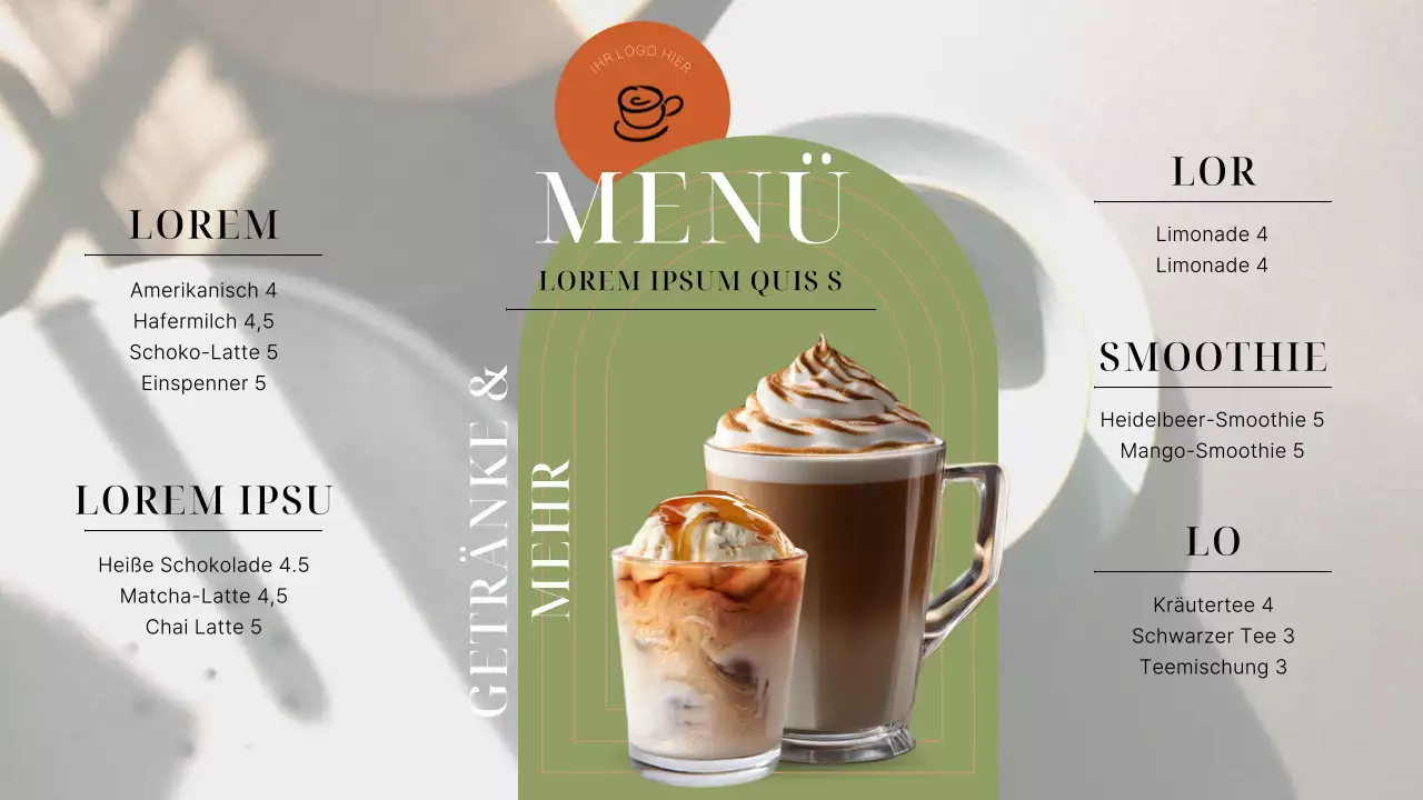 Grün und Orange Elegant Shop Werbung Planer