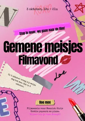 Pink pop Movie Night advertentie