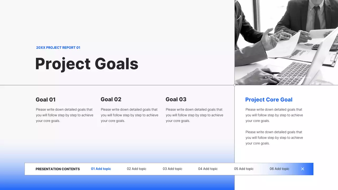 블루클린 비즈니스 보고서 템플릿 프레젠테이션