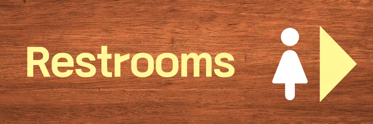 Show yellow white point restrooms