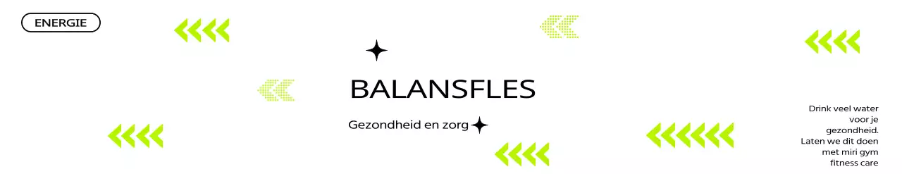 Groene en zwarte typografie voor promotie gezondheidsclub