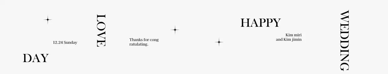 Uma celebração de casamento com classe, com ilustrações de linhas circulares e purpurinas