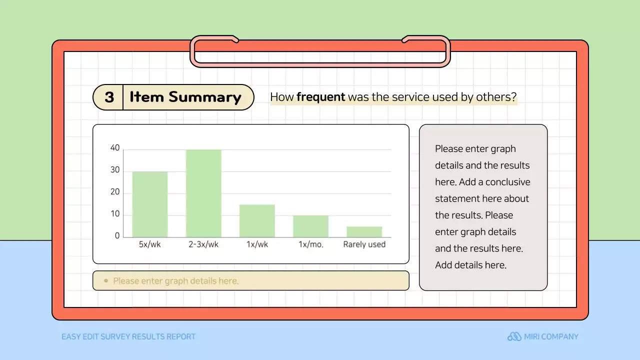 베이지색 간단한 조사 보고서 문서 프레젠테이션