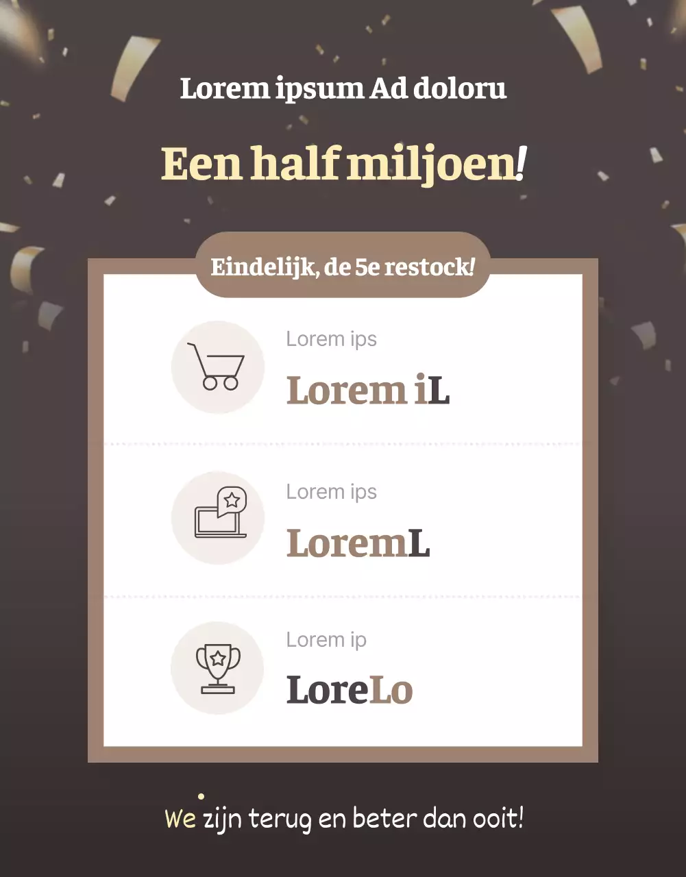 Een modern modecentrum promoten op een beige achtergrond