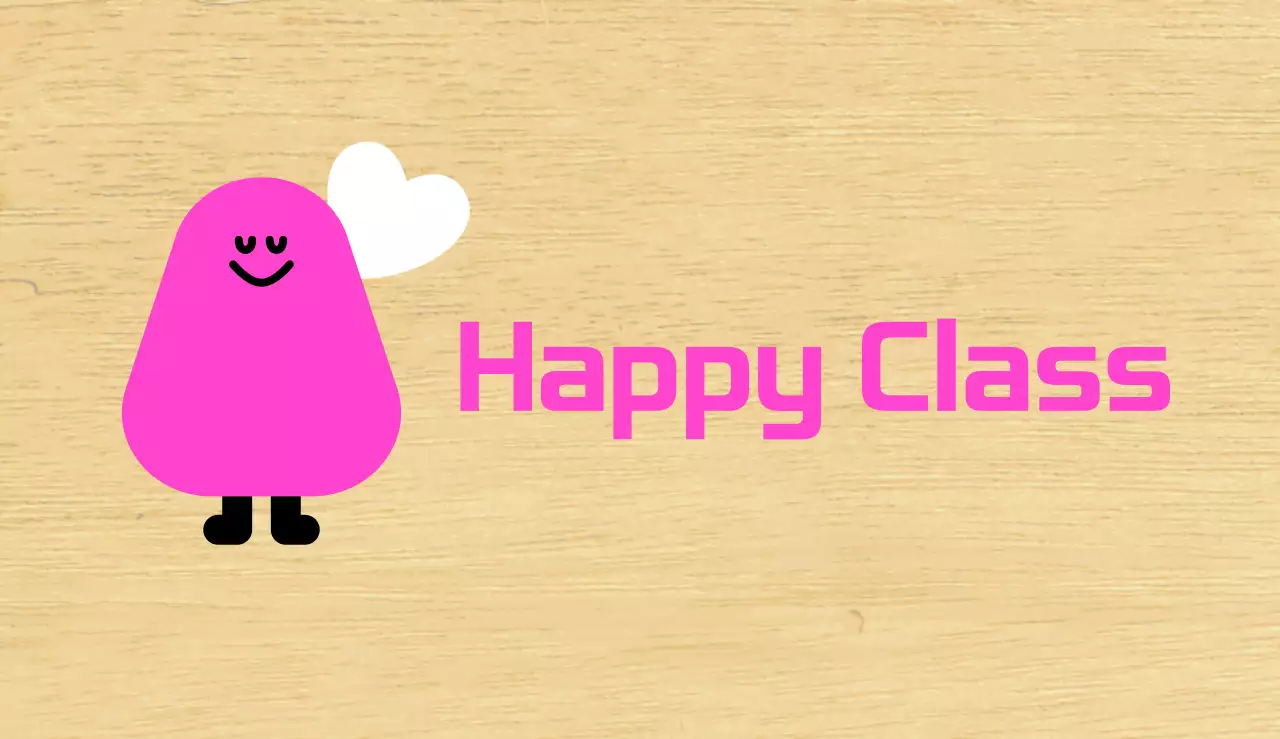 Pink Character Illustrated Kindergarten Class Guide