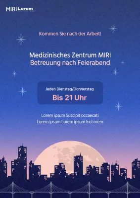 Förderung der Nachtpflege mit blauen und lavendelfarbenen Akzenten