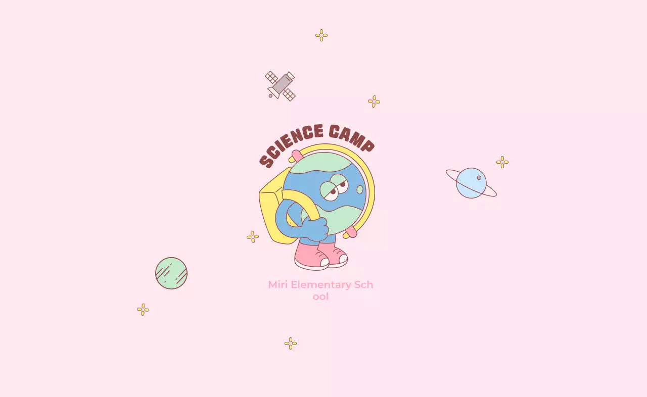 Lembrança do Dia da Ciência com uma ilustração gira da Terra