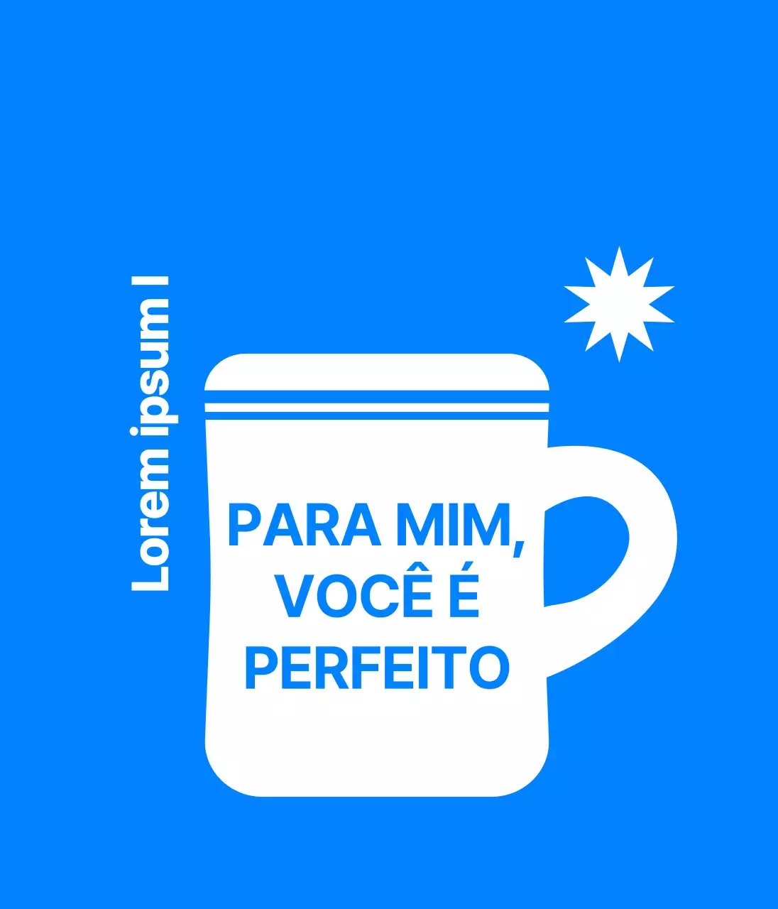 Design de artigos de papelaria com uma ilustração de uma chávena
