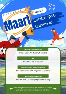 Aankondiging van de Green and Blue Basics Voetbal Club