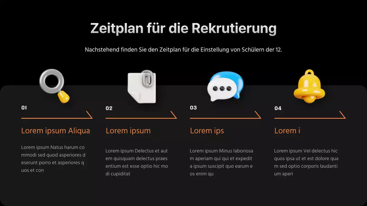 Werben Sie für die Farben Schwarz und Orange