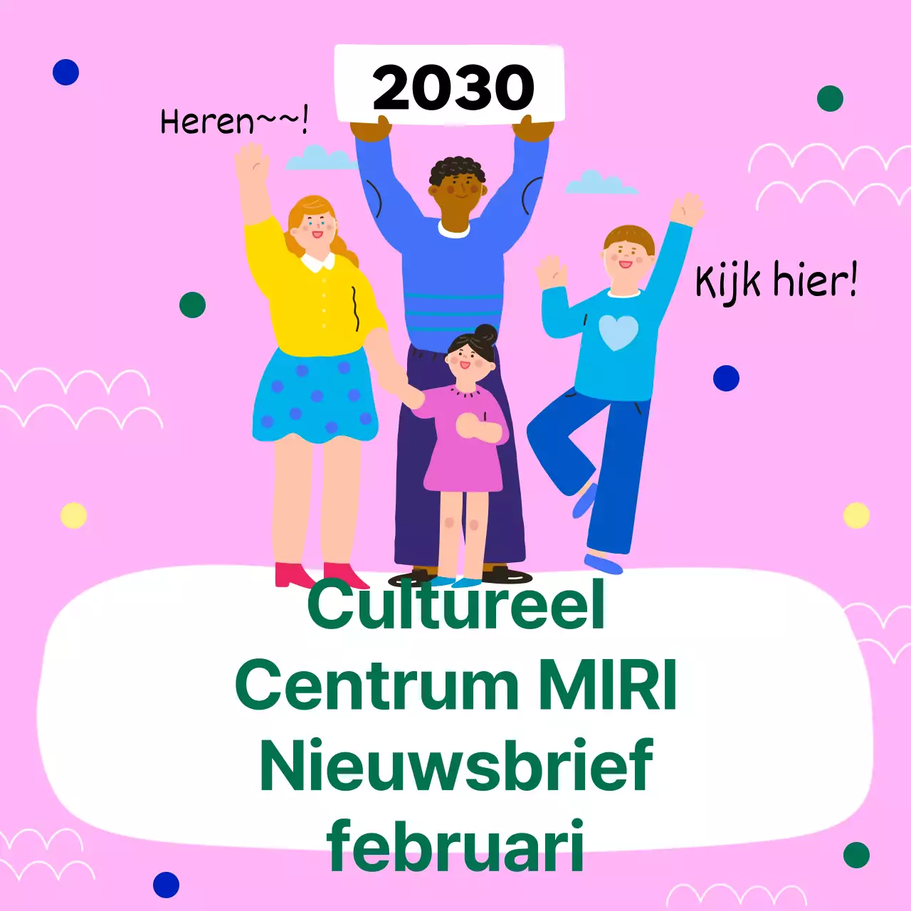 Nieuwsbrieven met blauwe en groene hoofdminiaturen