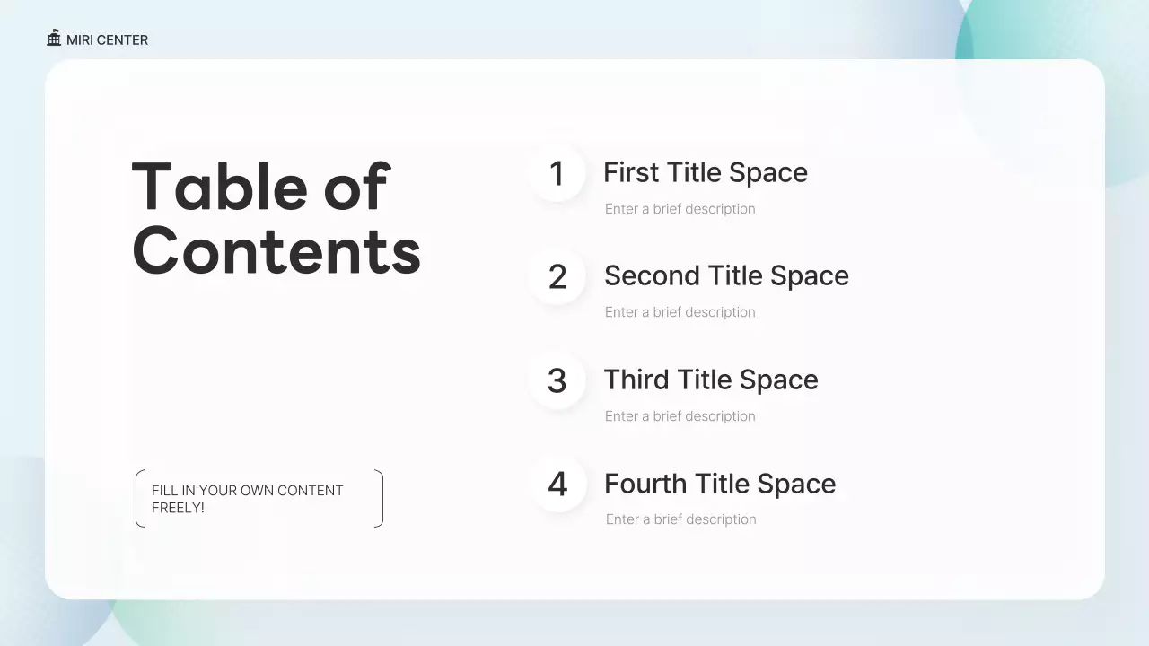 민트 모던 NGO 프레젠테이션